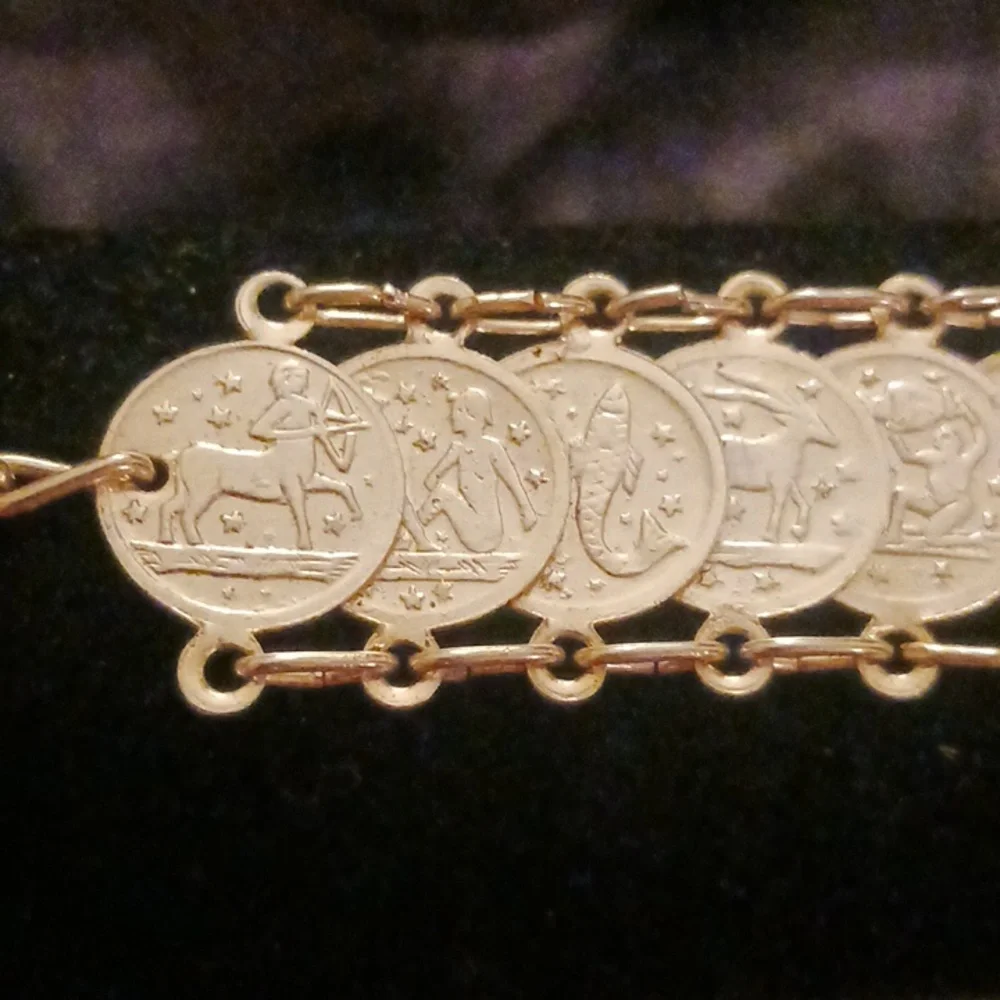 This one was purchased in Italy! Beautiful,gold plated,coin,bracelet! - Picture 12 of 15